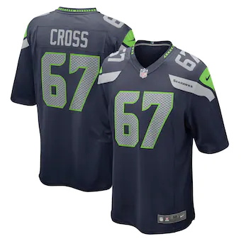 mens nike charles cross college navy seattle seahawks 2022 